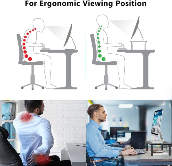 714NkeAVhdS._AC_SL1500_.jpg WALI Computer Monitor Stand for Desk, Adjustable Laptop Rise...