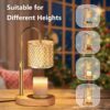 Electric Candle Lamp Warmer with Timer Dimmer Adjustable Hei...