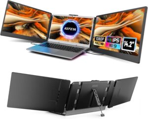 Laptop Screen Extender, 14.2" Portable Triple Monitor for La...