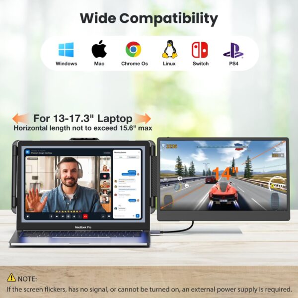 7161e2HkdgL._AC_SL1500_.jpg Laptop Screen Extender 14-inch, 1080P FHD Portable Monitor, ...