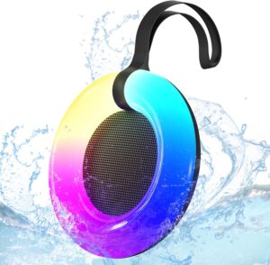 IPX7 Waterproof Speaker with Dynamic LED Light,Bluetooth Sho... IPX7 Waterproof Speaker with Dynamic LED Light,Bluetooth Sho...