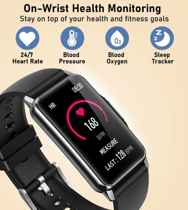 716ZqZDBJGL._AC_SL1500_.jpg Smart Watch Health Fitness Tracker with 24/7 Heart Rate, Blo...