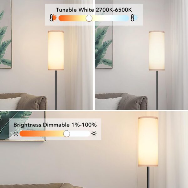 PARTPHONER Floor Lamps for Living Room with Matter Smart LED...