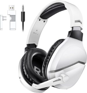 Wireless Gaming Headset with Noise Canceling Microphone for ... Wireless Gaming Headset with Noise Canceling Microphone for ...