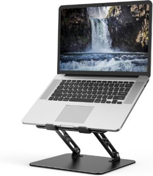 Adjustable Laptop Stand for Desk, Metal Foldable Laptop Rise... Adjustable Laptop Stand for Desk, Metal Foldable Laptop Rise...