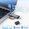 Vanja SD Card Reader, USB C/USB 3.0 Micro SD Card Adapter, M...
