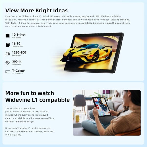 71CiLSecWrL._AC_SL1500_.jpg 2024 Newest Tablet 10 inch Android 14 Tablets, 10GB RAM+128G...