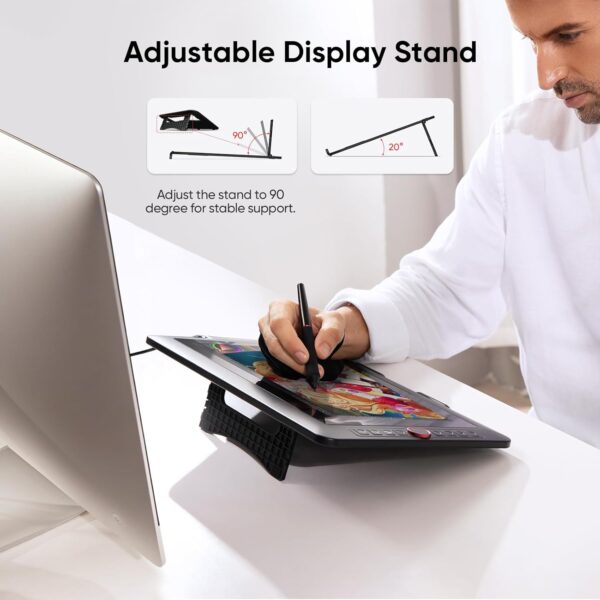71Cih5CJ60L._AC_SL1500_.jpg XPPen Drawing Tablet with Screen Full-Laminated Graphics Dra...