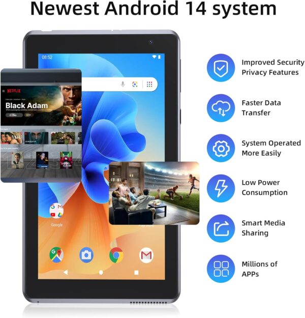 71DKX4y0-DL._AC_SL1500_.jpg Tablet 7 inch Android 14.0 Tablet, 4GB+32GB ROM (1TB Expand)...