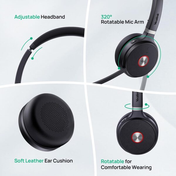 71Dq4YZzfOL._AC_SL1500_.jpg Yealink WH62 DECT Mono Teams Wireless Headset, 525 ft Range ...