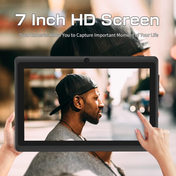 71Ey2xbobUL._AC_SL1500_.jpg 7 Inch Tablet with Case, Quad Core Android 13 Tablet, 4GB RA...