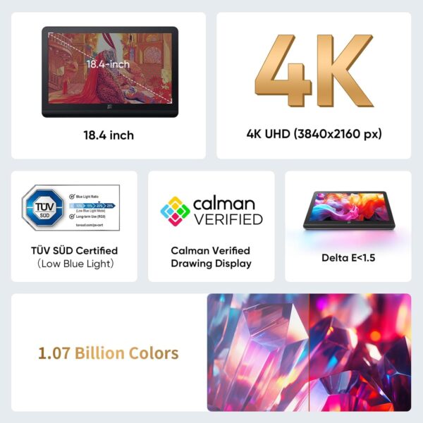 71Fo03CMKL._AC_SL1500_.jpg XPPen 4K UHD Artist Pro 19 Gen2 Drawing Tablet with Screen, ...