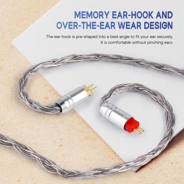 71FzZflNbjL._SL1500_.jpg Linsoul Tripowin Zonie IEM Cable, 16 Core Silver Plated Earp...