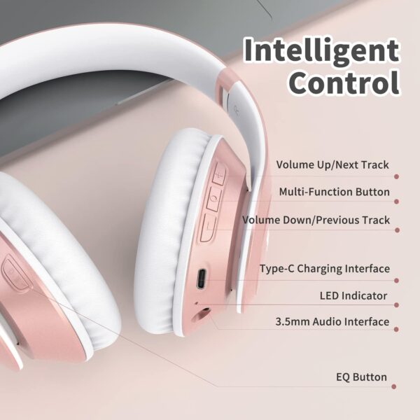 71G21AV1UL._AC_SL1500_.jpg Uliptz Wireless Bluetooth Headphones, 65H Playtime, 6EQ Soun...