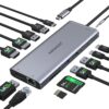 USB C Hub USB-C Docking Station Dual Monitor 14 in USB C Hub USB-C Docking Station Dual Monitor 14 in 1 Triple ...