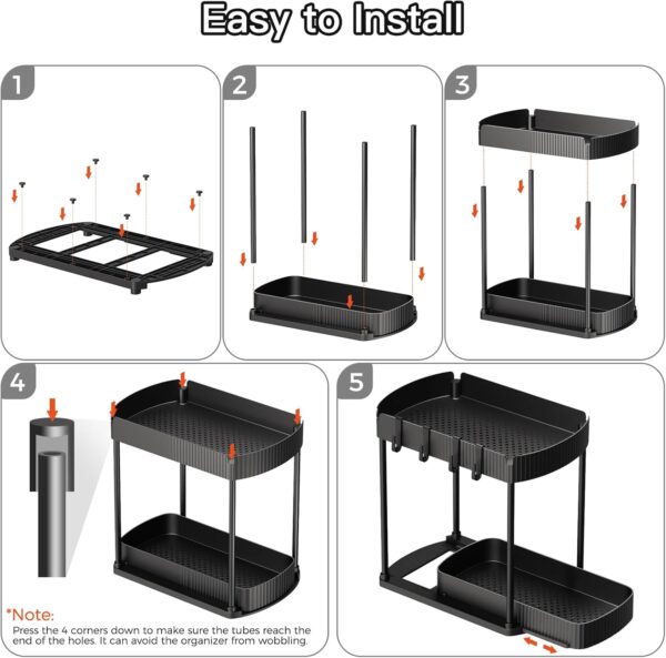 71IQFIpCb8L._AC_SL1500_.jpg 2 Pack Multi-Purpose Pull-Out Storage Organizers, Under Sink...