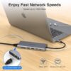 71JdtdTKZvL._AC_SL1500_.jpg USB C Hub USB-C Docking Station Dual Monitor 14 in 1 Triple ...