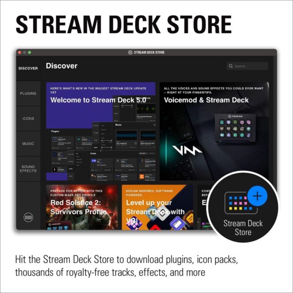 71KEwRk36mL._AC_SL1500_.jpg Elgato Stream Deck MK.2 – Studio Controller, 15 macro keys, ...