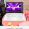 71KbLtxvFfL._AC_SL1500_.jpg HP New 14" HD Ultral Light Thin Laptop, Quad-Core Intel Cele...