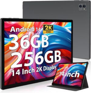 2025 Tablet 14 inch Android 14 Tablets, 2K Display, 256GB 2025 Tablet 14 inch Android 14 Tablets, 2K Display, 256GB St...