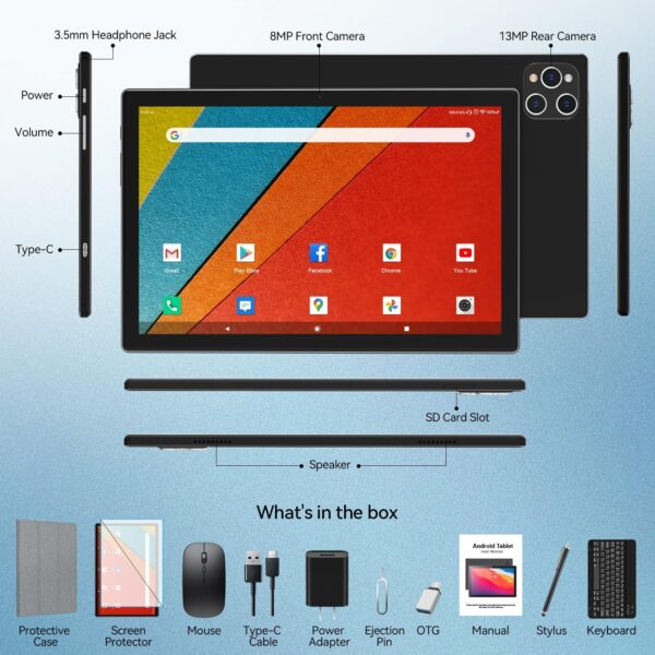 71LUKOo3yAL._AC_SL1500_.jpg Tablet 2024 Latest Android 13 Tablet 128GB + 16GB (8+8 Expan...