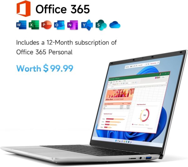 71MwHqJq0PL._AC_SL1500_.jpg jumper Laptop, 12GB RAM 640GB ROM, Office 365-1 Year 5305U P...