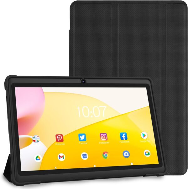 7 Inch Tablet with Case, Quad Core Android 13 Tablet, 7 Inch Tablet with Case, Quad Core Android 13 Tablet, 4GB RA...