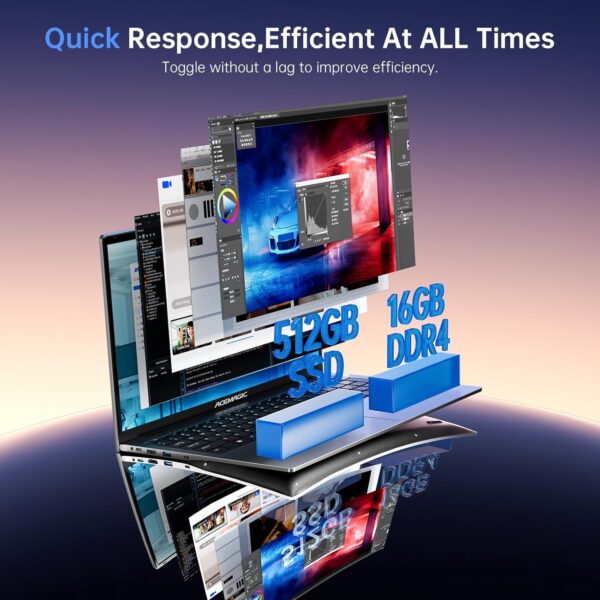 71ORnmTZCAL._AC_SL1500_.jpg ACEMAGIC 2025 Laptop,17.3-Inch FHD Display Laptop Computer w...