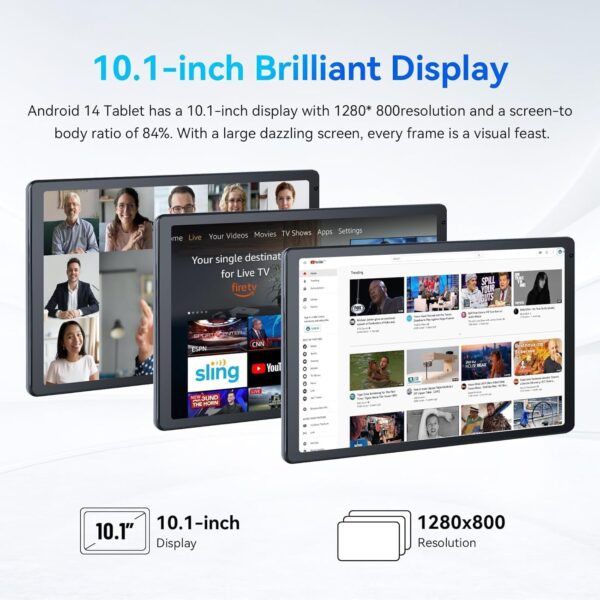 71Oa8MoruHL._AC_SL1500_.jpg Android Tablet, 10.1 inch Tablets with 1280 * 800 IPS HD Tou...