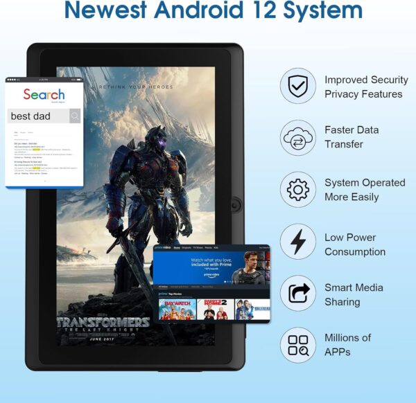 71OrJusf1dL._AC_SL1500_.jpg Tablets Android 12, 7 inch Tablets, 4GB+32GB/1TB Expand, 2.4...