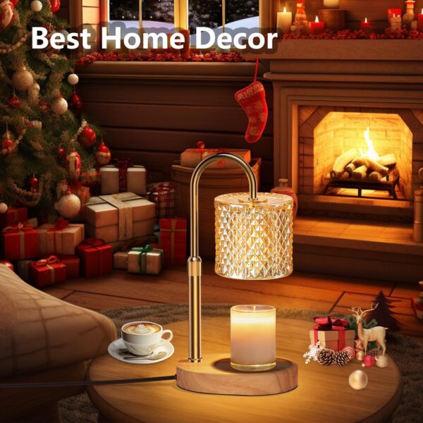 Electric Candle Lamp Warmer with Timer Dimmer Adjustable Hei...