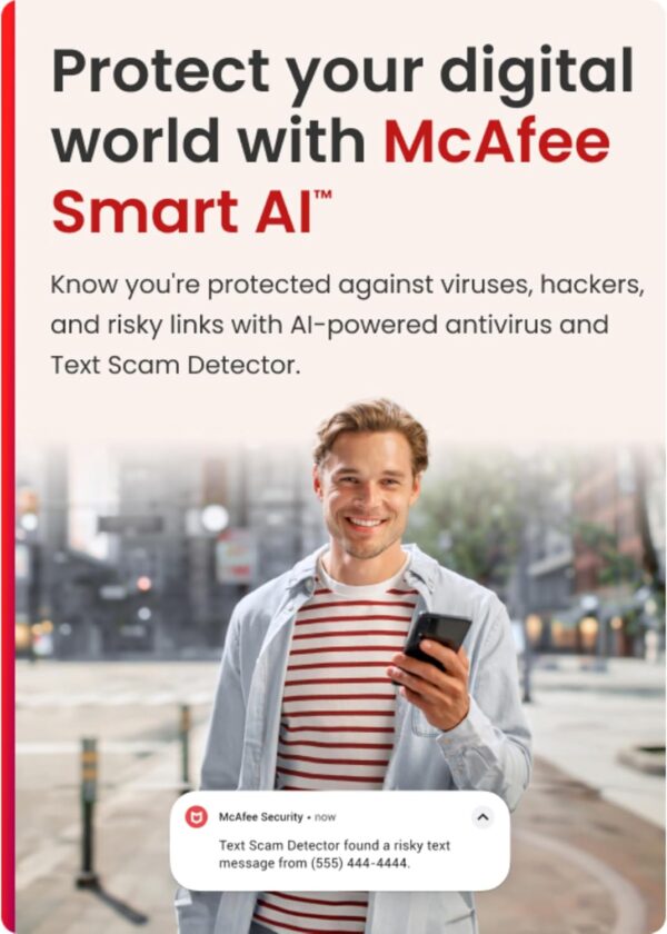 McAfee Total Protection 5-Device 2025 | 1-Year Subscription ...
