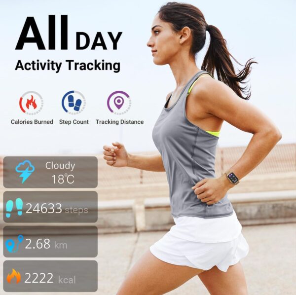 71QKGUqUtfL._AC_SL1500_.jpg FITVII Nexa Fitness Tracker Answer/Make Calls, Smart Watch w...