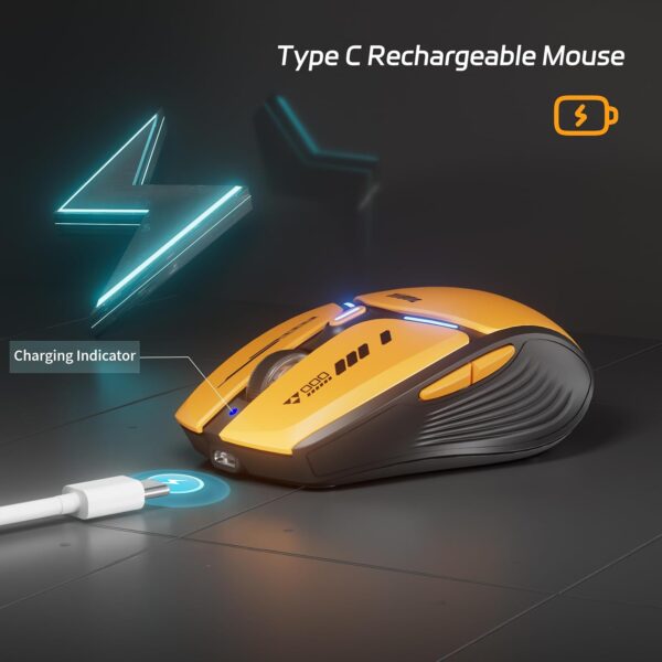 71RvWfba7kL._AC_SL1500_.jpg Uciefy V19 Wireless Mouse, 2.4GHz Rechargeable Mouse LED wit...