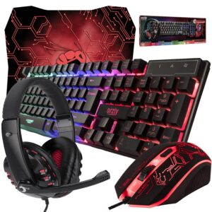 Gaming Keyboard and Mouse and Mouse pad and Gaming Headset, Gaming Keyboard and Mouse and Mouse pad and Gaming Headset, ...