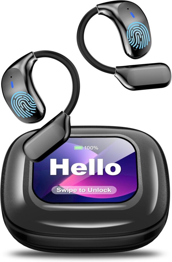 AI Language Translation Earbuds, LCD Touch Screen OWS Real-T... AI Language Translation Earbuds, LCD Touch Screen OWS Real-T...