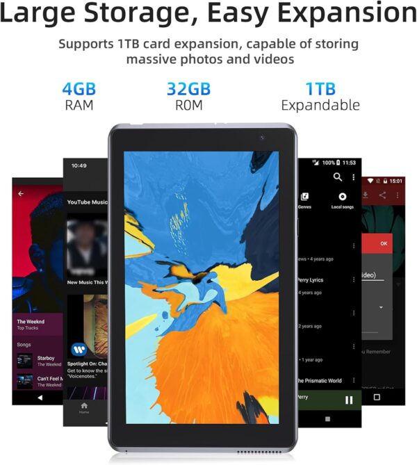71SCXSf3nfL._AC_SL1500_.jpg Tablet 7 inch Android 14.0 Tablet, 4GB+32GB ROM (1TB Expand)...