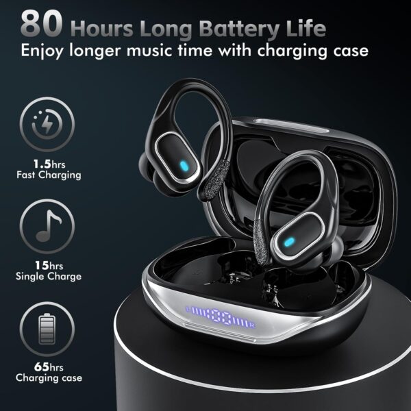 71SH2LSSR7L._AC_SL1500_.jpg Wireless Earbuds Bluetooth Headphones 80Hrs Playtime Ear Bud...