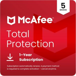 McAfee Total Protection 5-Device 2025 | 1-Year Subscription ...