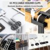 311Pcs Cable Management Organizer Kit 4 Cable Sleeve Split,5...