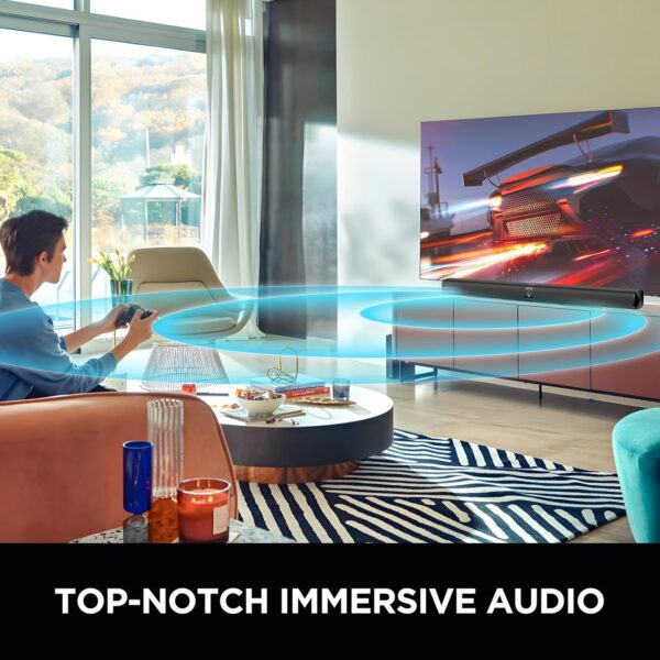 Sound Bar for Smart TV, Soundbar with Bluetooth/ARC/Opt/AUX ...
