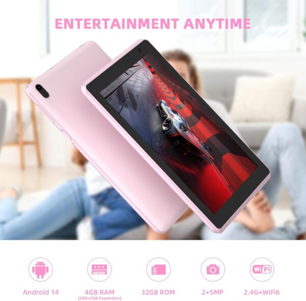 71XoiNu3DL._AC_SL1500_.jpg Android 14 Tablet, 7 Inch Tablet, 4GB RAM 32GB ROM/ 1TB Expa...
