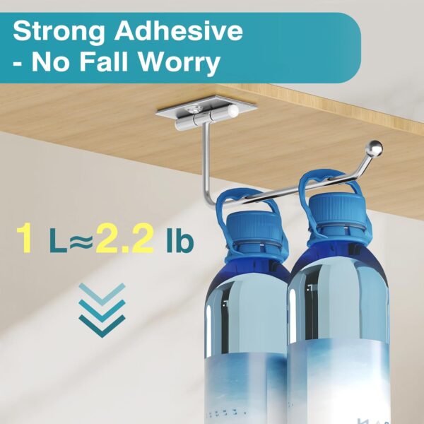 71YKdVzwi1L._AC_SL1500_.jpg 2-Pack Tumbler Lid Organizer: Silver Self-Adhesive Magnetic ...