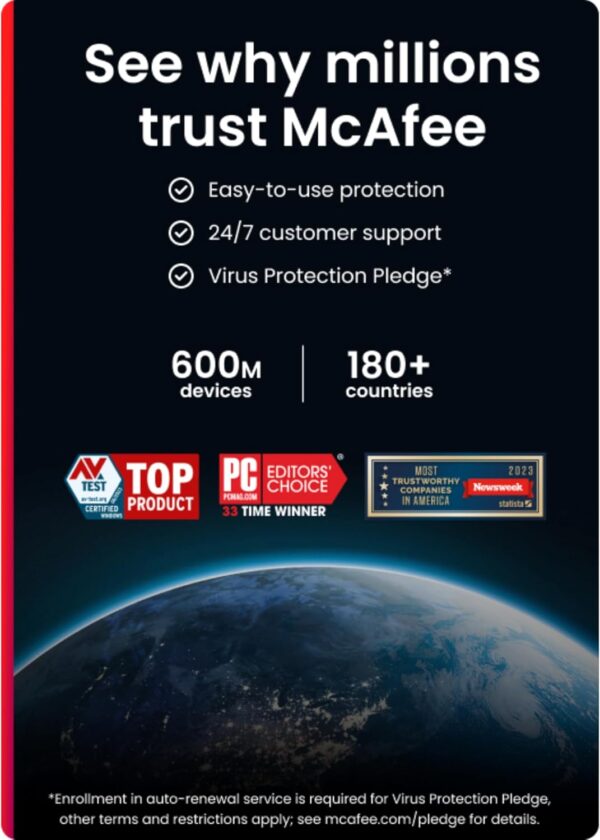 McAfee Total Protection 5-Device 2025 | 1-Year Subscription ...