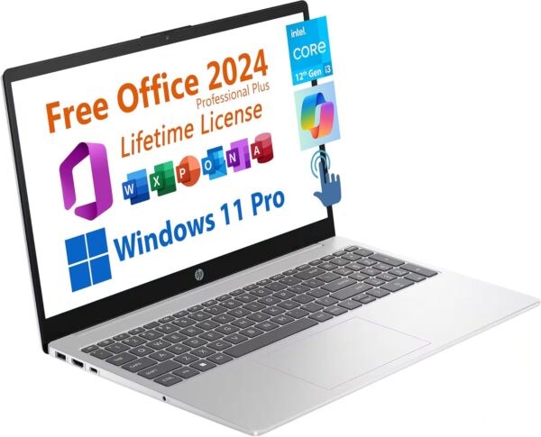 71aNstLdnLL._AC_SL1500_.jpg HP 15.6" Business Laptop, Free Microsoft Office 2024 Lifetim...