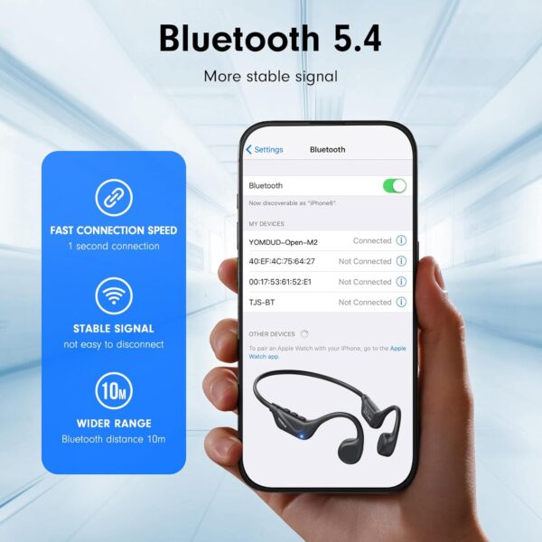 71b1DVsjaNL._AC_SL1500_.jpg Bone Conduction Headphones,Open Ear Headphones,Wireless Head...