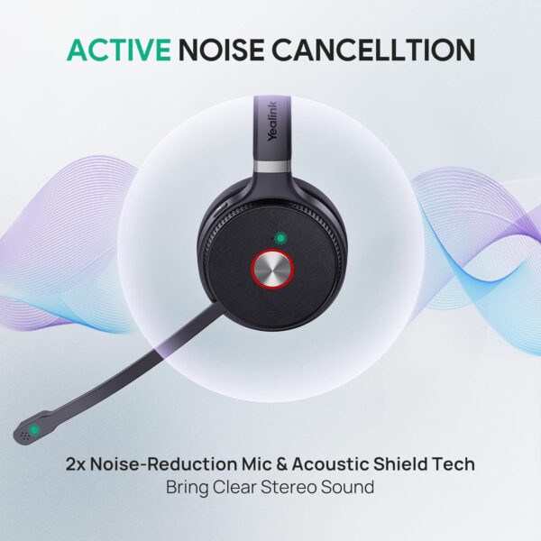 71bOtVF6D0L._AC_SL1500_.jpg Yealink WH66 Wireless Headset with 4" Screen, DECT & Bluetoo...