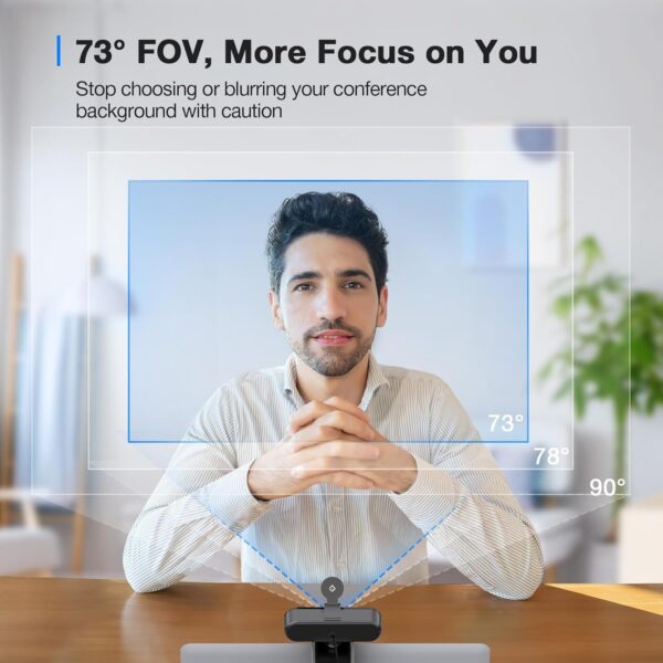 71cX6zwG5eL._AC_SL1500_.jpg EMEET C960 4K Webcam for PC, 4K UHD Sony Sensor, PDAF Auto F...