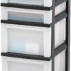 IRIS USA Plastic Drawer Storage Organizer Rolling Cart, with... IRIS USA Plastic Drawer Storage Organizer Rolling Cart, with...