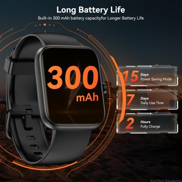 Smart Watch with Alexa Built-in‌, 1.83'' Touchscreen with Ca...